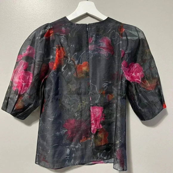 Ted Baker Ayymee Printed Puff Sleeve Blouse - Picture 9 of 15